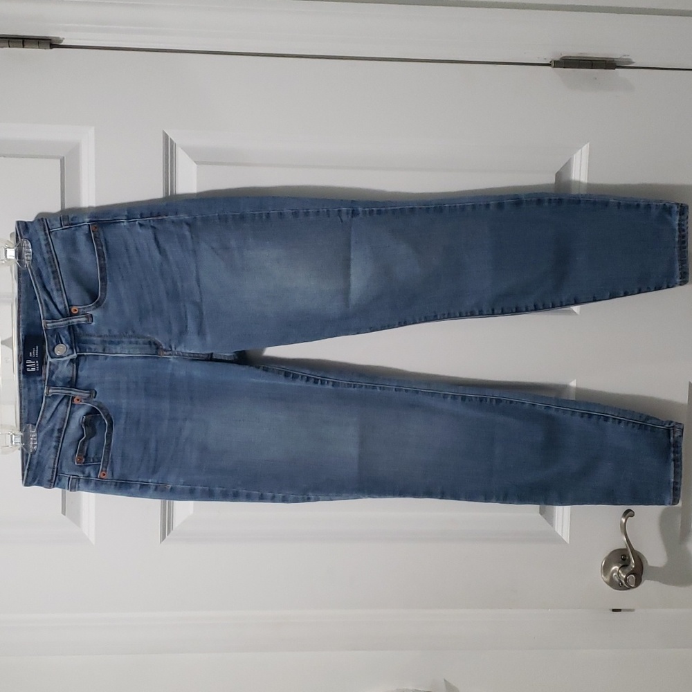 Gap Curvy Legging Denim Jeans Medium Indigo Wash Ankle Size 28R